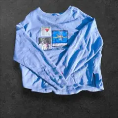 BRANDALISA 水色 グラフィック スウェット L バンクシー