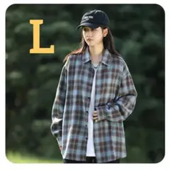 チェックシャツ オーバーサイズ シャツ