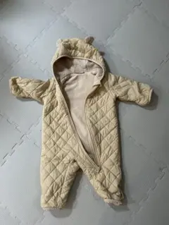 UNIQLO ベビーアウター　くまちゃんフード付き　ベージュ　サイズ60