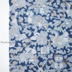 リバティ115.スターリー・ウッドランド リバティタナローン はぎれ布生地 青