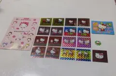 ハローキティ ホログラムシールなど20枚 レトロ品