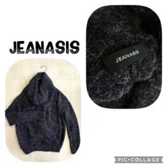 JEANASIS 美品　グレー　ドルマンスリーブ タートルネックニットセーター