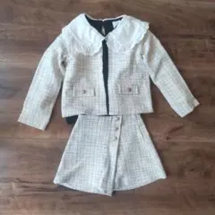 【ZARA】セレモニースーツ3点セット 128cm ZARA】セレモニースーツ3点セット 128cm ZARA】セレモニースーツ