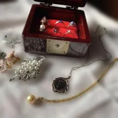 d*9様 パールフラワーモチーフネックレス