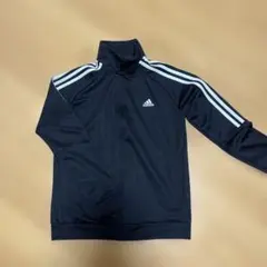 adidas ジップアップジャージ 黒 150