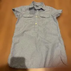 mont-bell キッズ 半袖ワンピース 110cm ギンガムチェックのサムネイル