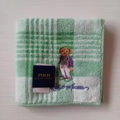 【未使用・タグ付】Polo Ralph Lauren タオルハンカチ グリーン系