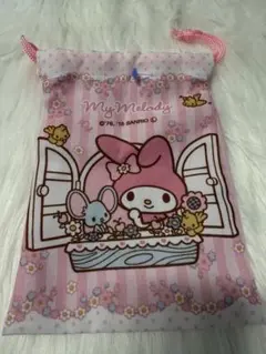 My Melody ピンク巾着