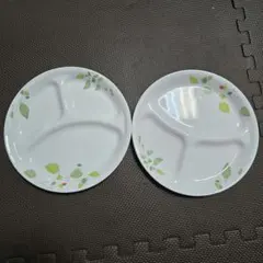 Corelle リーフ柄 皿 2枚セットのサムネイル