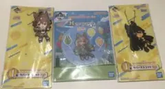 新品　ウマ娘　一番くじ　アクリルコースター&ラバーマスコット3個セット