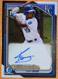 TONY RUIZ TOPPS BOWMAN CHROME AUTO RC