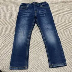 裏起毛　デニムパンツ　細め