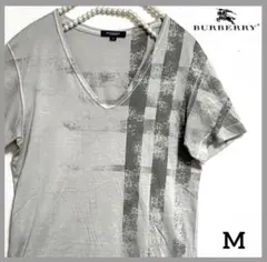BURBERRY LONDON Tシャツ　カットソー　チェック柄　日本製　M