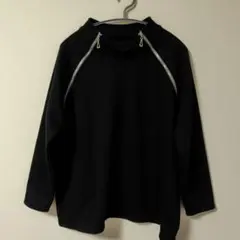 【美品】LA MONET 長袖トレーナー　フリーサイズ　ブラック