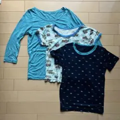 男の子用 肌着3枚セット　半袖シャツ2枚、長袖シャツヒートテック1枚