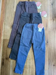 未使用　裏起毛ストレッチパンツ 3色セット