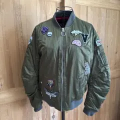 ボルコム オリーブグリーン MA-1ジャケット パッチ付き