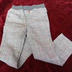 チェック柄 長ズボン　110