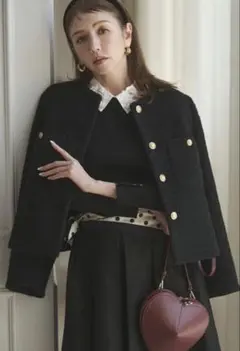 JUSGLITTYシャギーブークレジャコット