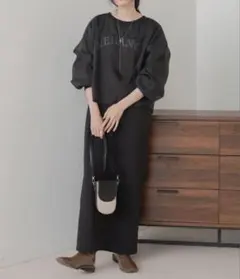 ロゴ シアー スウェットワンピース Bou Jeloud Bab バブ 2way