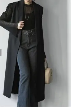 NOBLE ノーブル ジレ レディース ブラック ベスト ウール Mサイズ Noble（ノーブル）の「Vネック ジレ（ベスト）」 - WEAR