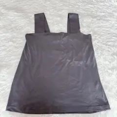 n'Or ノアール キャミトップス 重ね着 グレー LL 無地 大きいサイズ