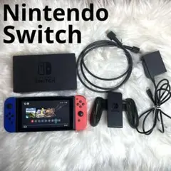 【動作品】Nintendo Switch 本体 青/赤　Joy-Con付き