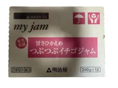 明治屋 果実実感ジャムつぶつぶイチゴジャム 340g 12個セットのサムネイル