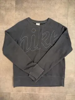 NIKE 00s Archive ステッチロゴ スウェット ブラック Mサイズ