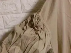 chocol raffine■大きめ♪袖が可愛い五分袖チュニック♪■ベージュ♪