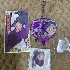 忍たま乱太郎 綾部喜八郎 デコうちわキーチェーン アクリルミニスタンド 花絵札