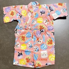 アンパンマン ベビー甚平 90 ピンク