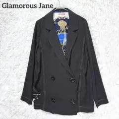 グラマラスジェーン　テーラードジャケット　ブラック　薄手羽織り　長袖　春アウター