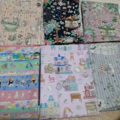 ユキエモン生地　縦50cm横25cm 6枚セット　柄変更不可