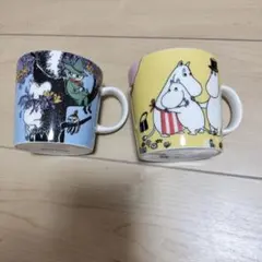 未使用　ARABIA Moomin 80周年 マグカップ 2種セットのサムネイル