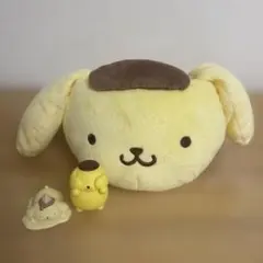 ポムポムプリン ぬいぐるみ小物入れ カプセルトイ 2個おまけのサムネイル