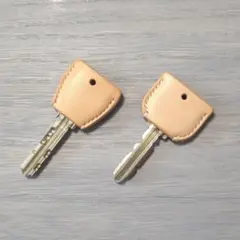 mamisachi様専用　本革　MIWA用キーカバー　ナチュラル　6個セット