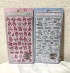 正規品サンリオ マイメロシナモロール ボンボンドロップ シール mini各2点