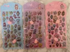 ラブブ LABUBU ボンボンドロップシール おしりシール 3枚セット②