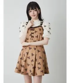 Ank Rouge アンクルージュ くまちゃんキャミワンピース