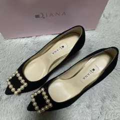 Diana パンプス ブラック パール