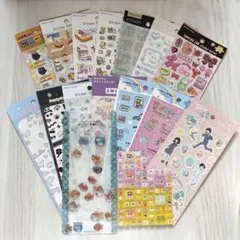 シールセット 多様なデザイン クリアシール タイルシール