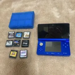 Nintendo 3DS 本体 アクアブルー ソフト8本付