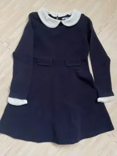 ネイビー 長袖 ワンピース 130 礼服　女の子　ビームス