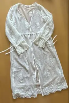 美品　Rose wish ガウン　チュール　レース　シースルー　ロング　レア