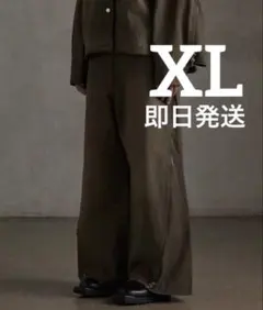最安値　Grancy ジップデザイン バギーデニム パンツ　ブラウン