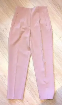 ZARA ハイウエストパンツ スモーキーピンク S