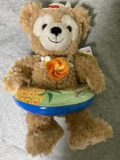 ダッフィー ぬいぐるみパスケース  ネックストラップ付き