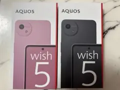 AQUOS wish5 SH-52F ブラック　ピンク　新品未使用　未開封品