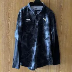 【新品】PUMA プーマ ゴルフウェア 幾何学模様 長袖 シャツ L